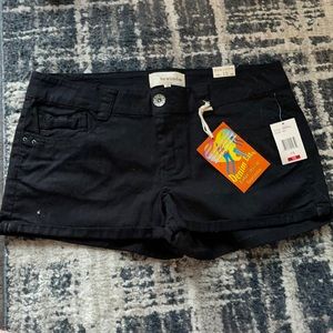 Black Jean Shorts